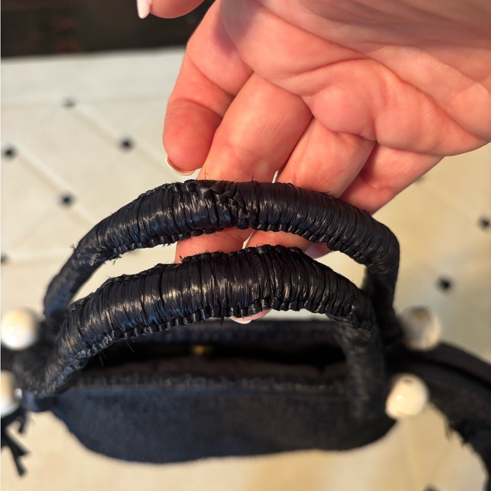 Black Raffia pocketbook - Picture 4 of 4